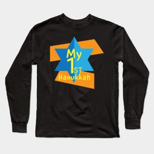 My First Hanukkah Star of David Long Sleeve T-Shirt